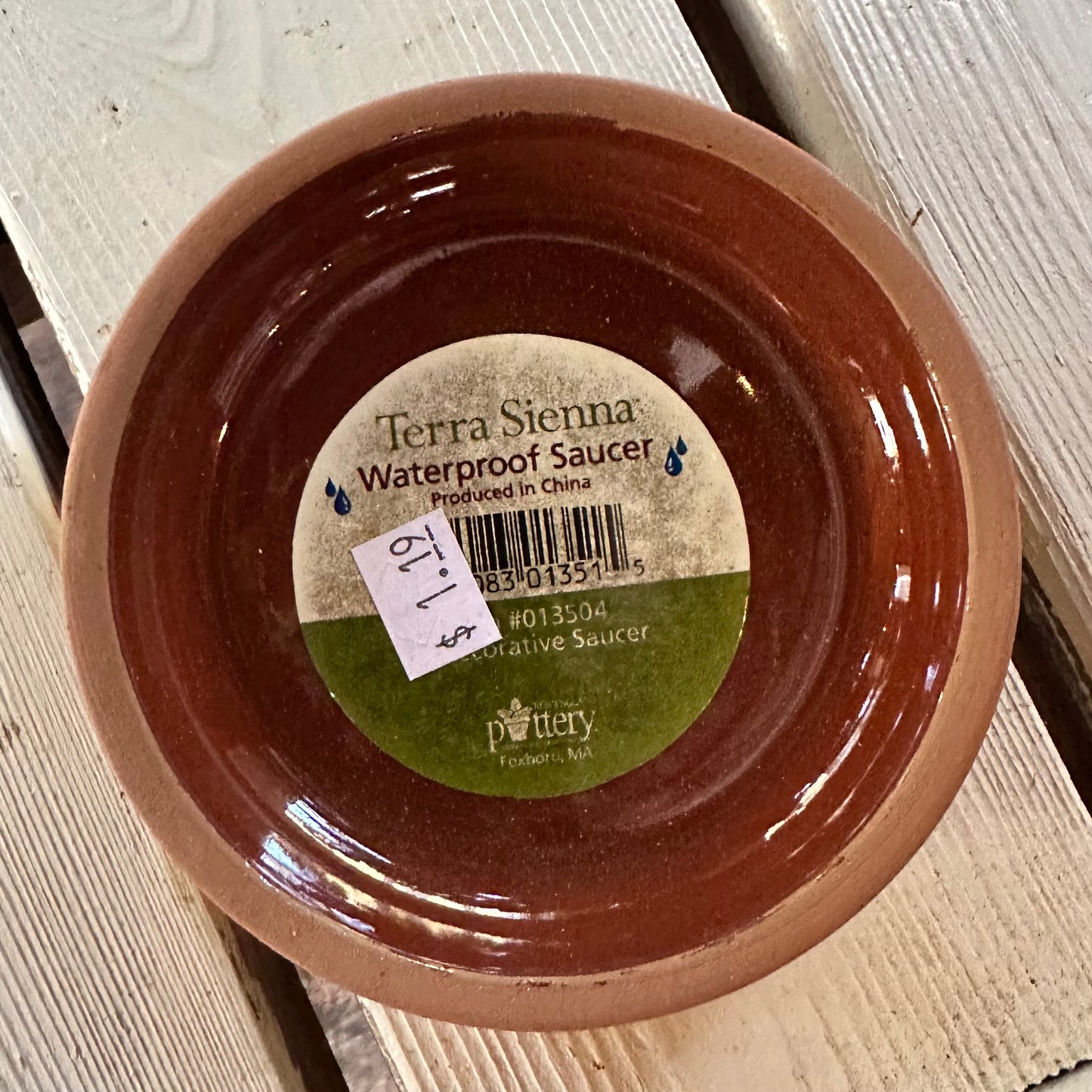 Terra Sienna Waterproof Saucer