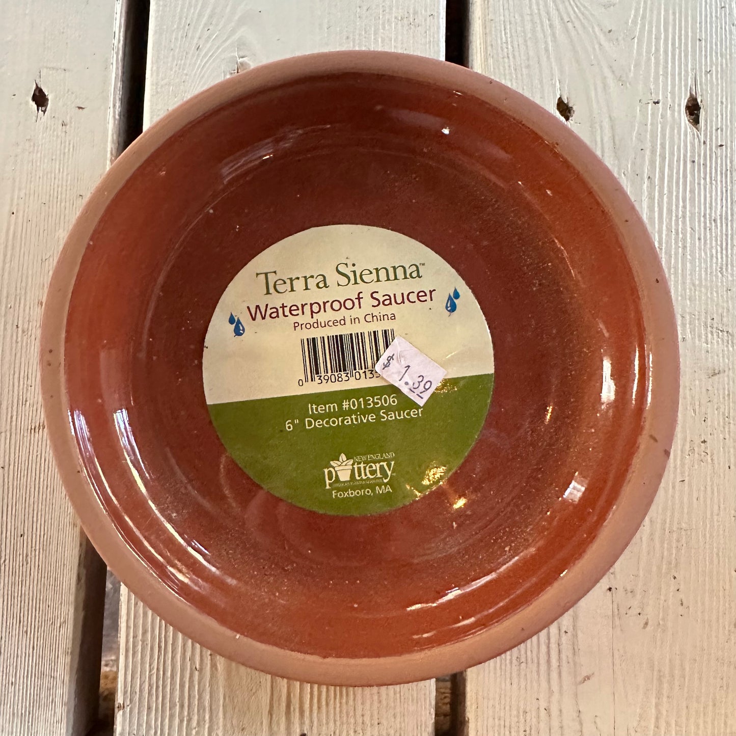 Terra Sienna Waterproof Saucer