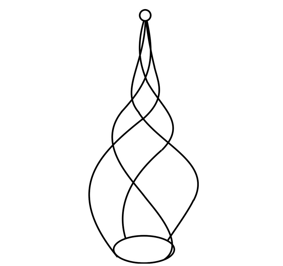 Hanging Spiral (holds 8" pot)