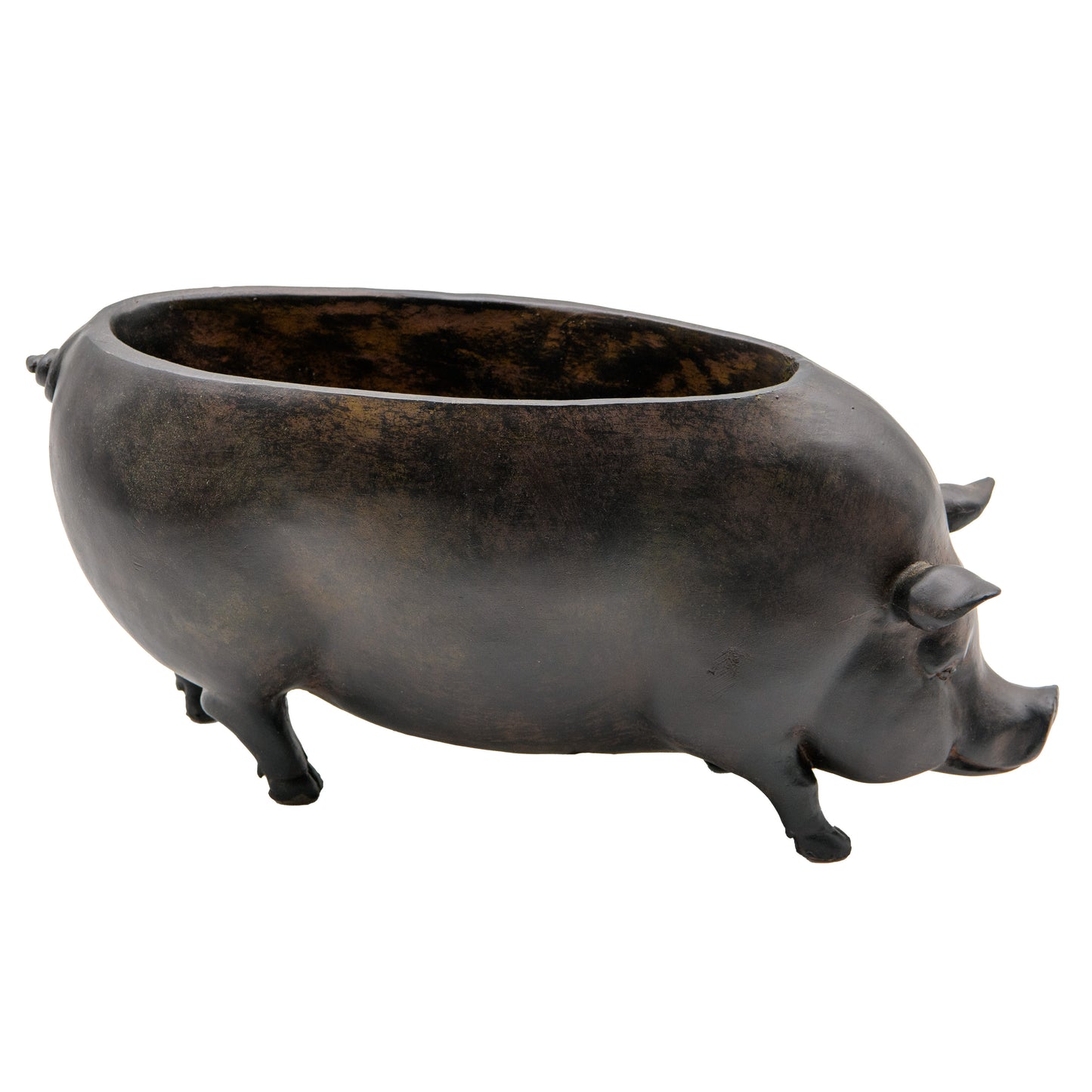 Faux Terra Cotta Pig Planter