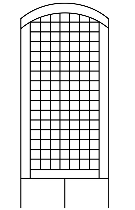 An image of a 3' Radius Top Trellis, which is a type of fencing or barrier.