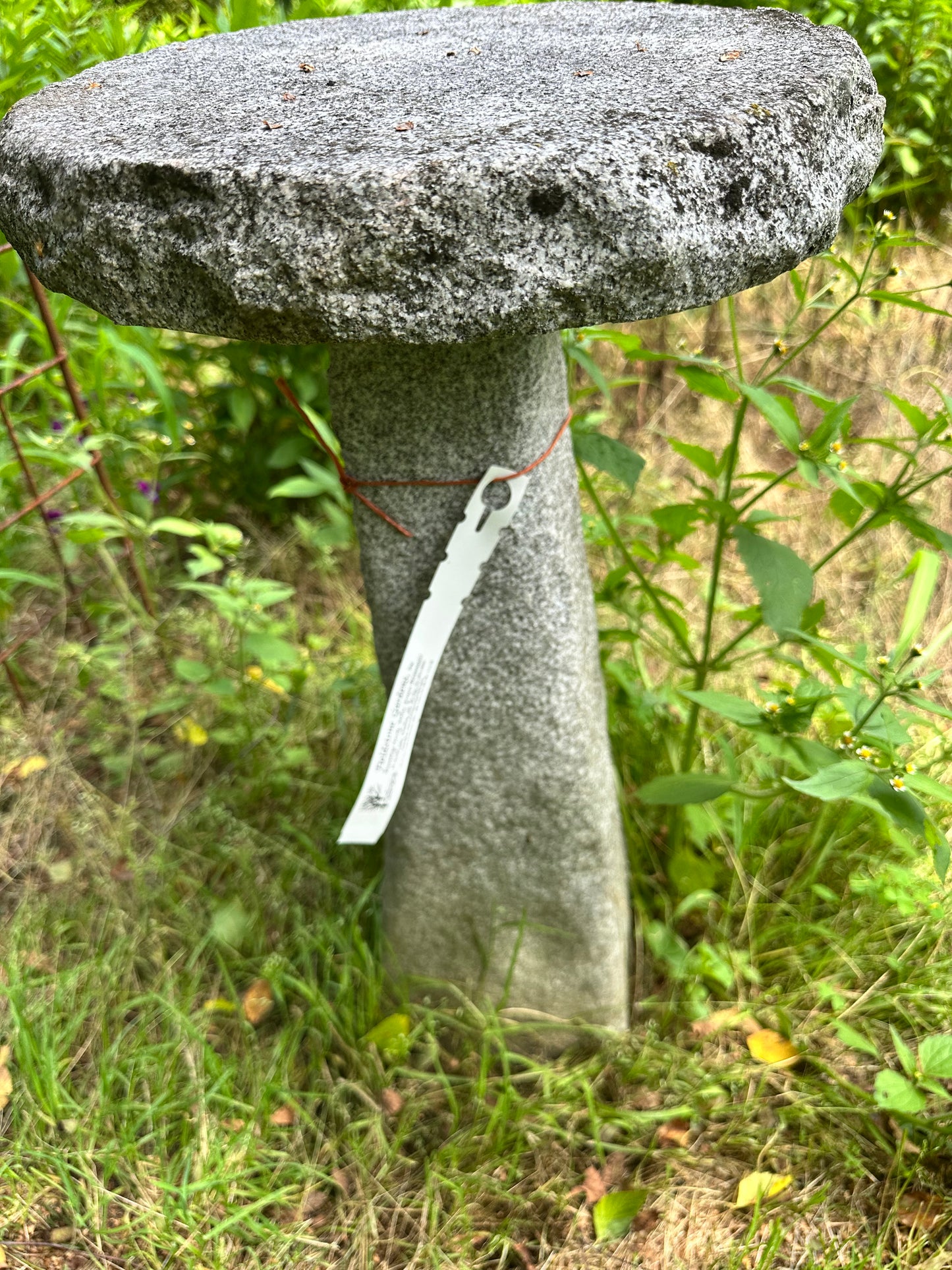 Granite pedestal with top
