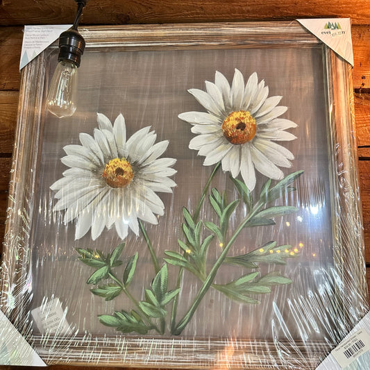 Floral Handpainted Screen - Daisy