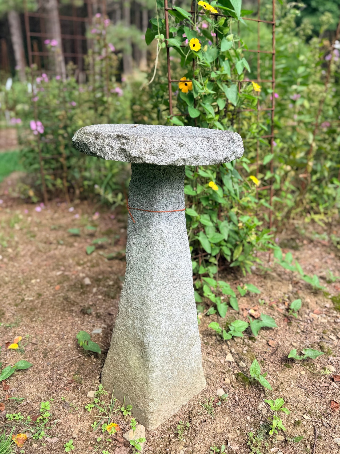 Granite pedestal with top