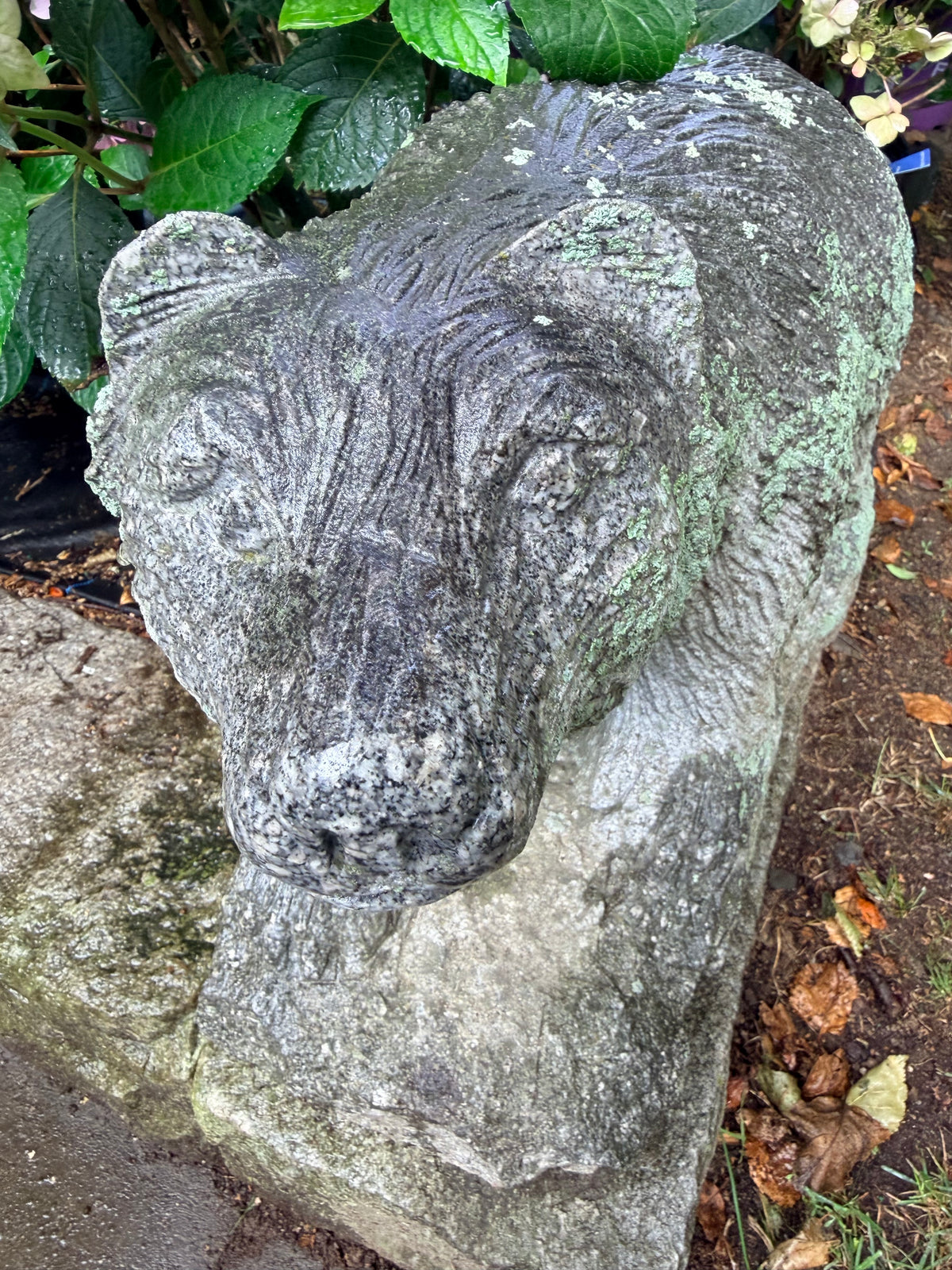Granite Bear Sculpture
