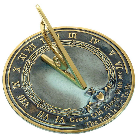 Solid Brass Grow Old With Me Sundial
