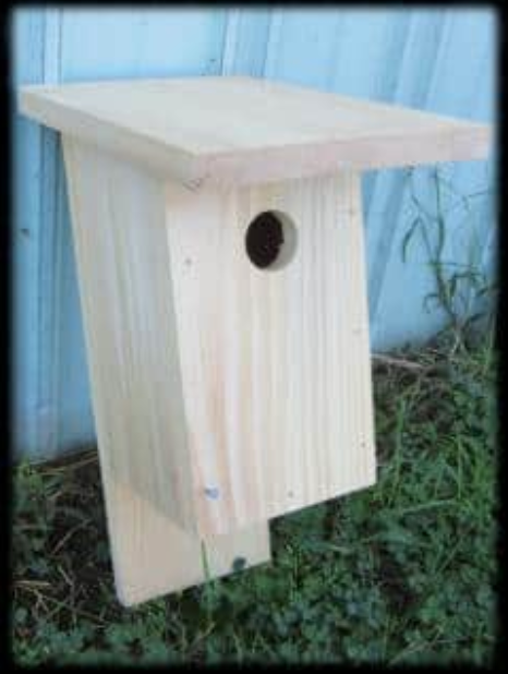 Wooden Bluebird Birdhouse