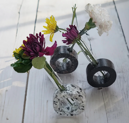 Sea Stones Granite Bud Vase