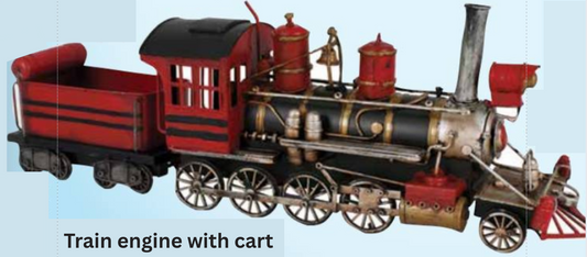 Train engine with cart