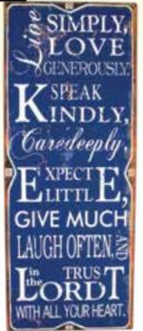 Live Simply Sign